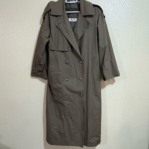 Vintage I Magnin Chic Olive Green Coat